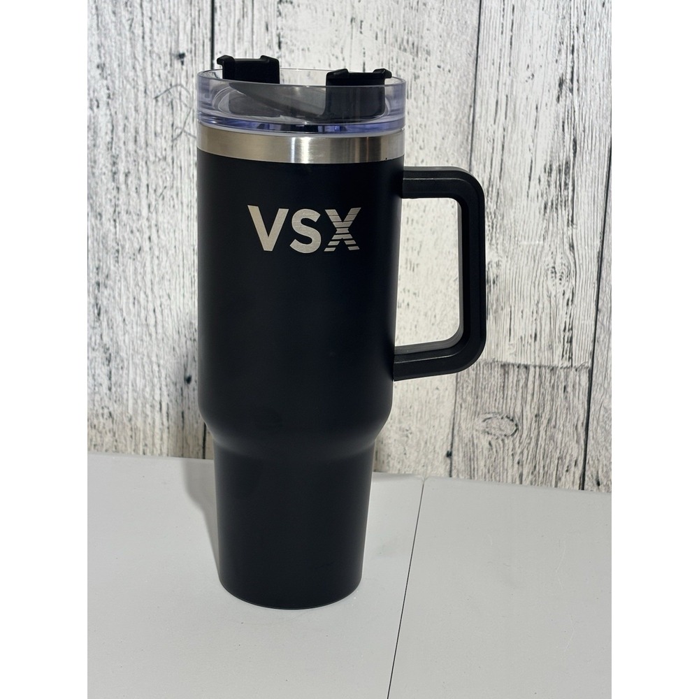 Victoria Secret Tumbler with Handle‎ 40 Ounces Stainless Steel Black
